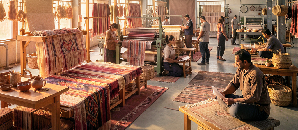large-scale ethical handicraft export facility