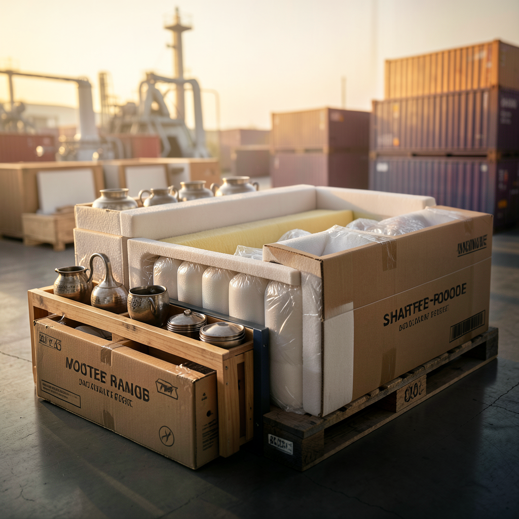 SHATTER-PROOF EXPORT PACKAGING SYSTEMS FOR CERAMICS AND METALWARE